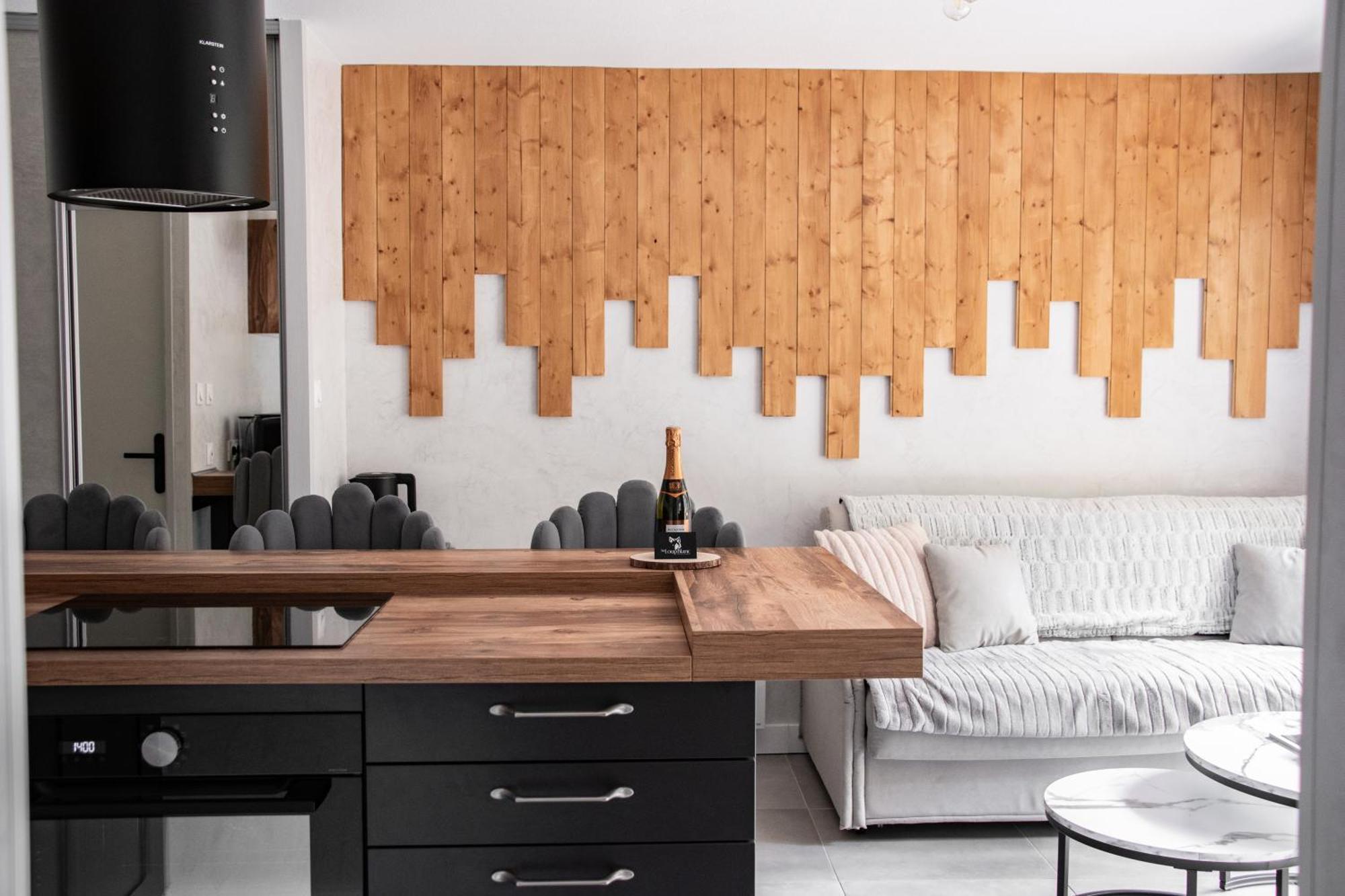 Studio Cabine Au Loup Blanc Avec Vue Mont Blanc 생제르베레뱅 외부 사진